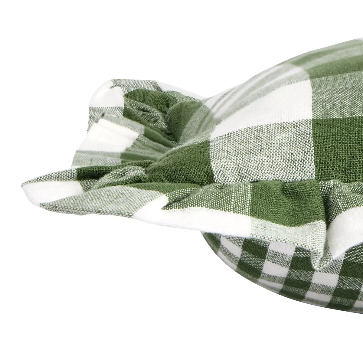 Habitat Gingham Cushion - Green - 43x43cm – image 5