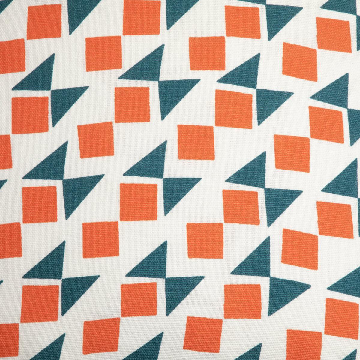 Habitat Studio Geo Print Cushion Cover - Navy & Terracotta – image 2