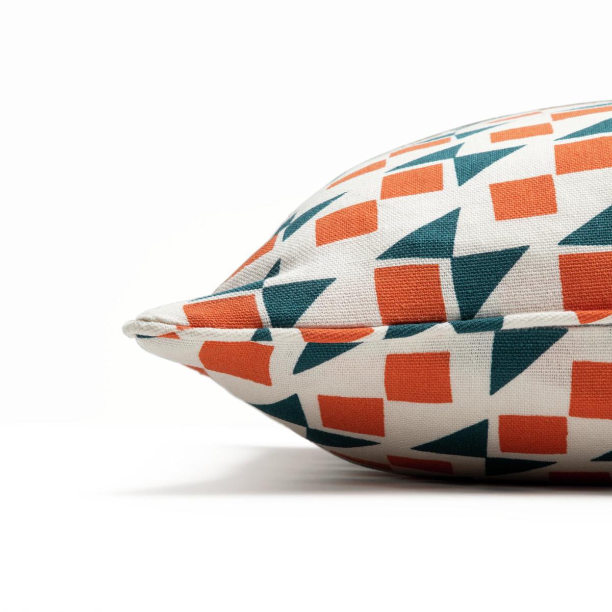 Habitat Studio Geo Print Cushion Cover - Navy & Terracotta – image 4