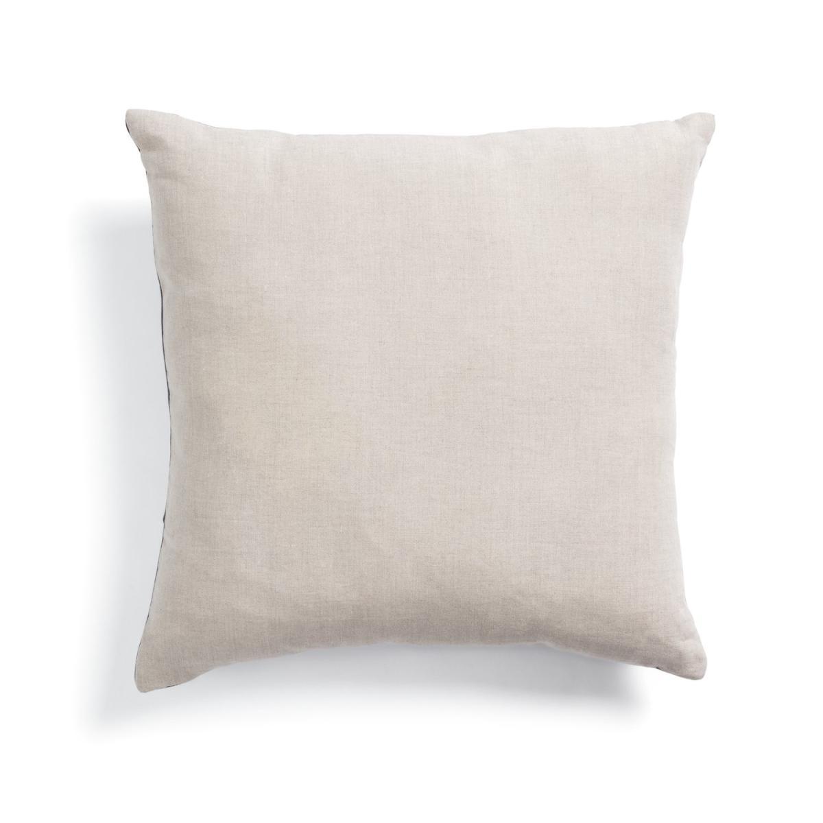 Habitat Regency Velour Linen Cushion Charcoal 50x50cm – image 2
