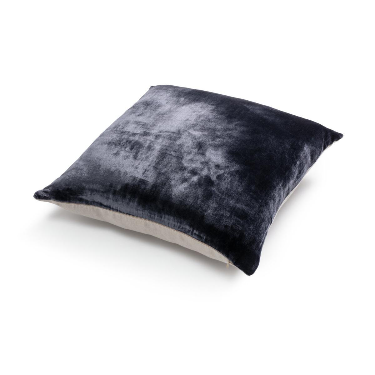 Habitat Regency Velour Linen Cushion Charcoal 50x50cm – image 3