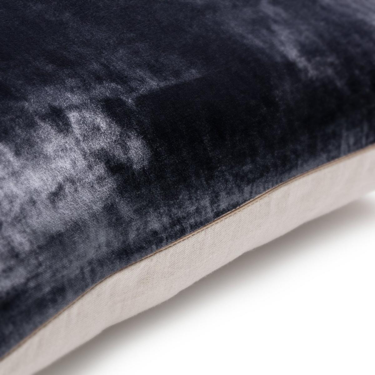 Habitat Regency Velour Linen Cushion Charcoal 50x50cm – image 4