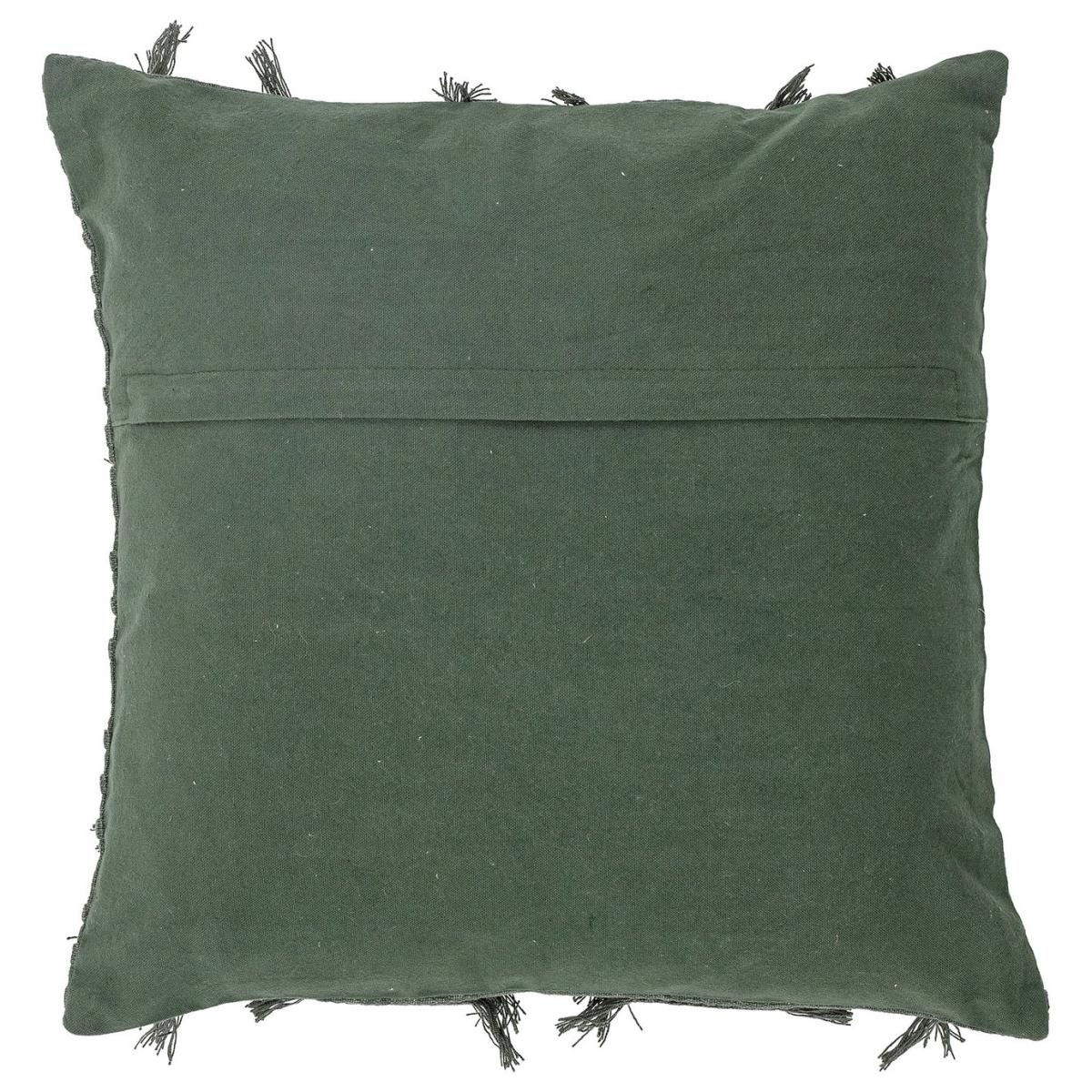 Bloomingville Fringed Cushion - Green - 45x45cm – image 3