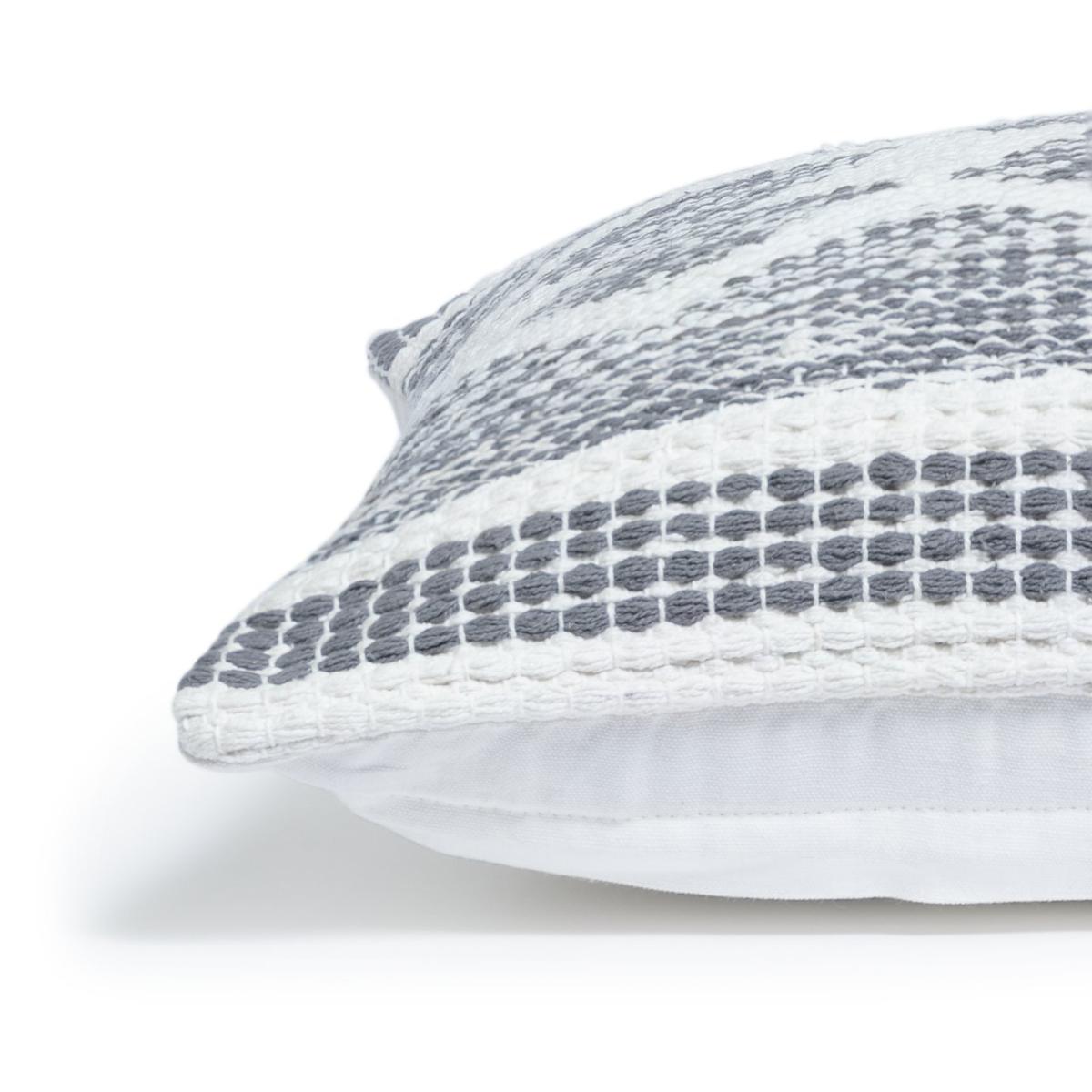 Habitat Sahara Geometric Cushion - Grey - 50x50cm – image 4