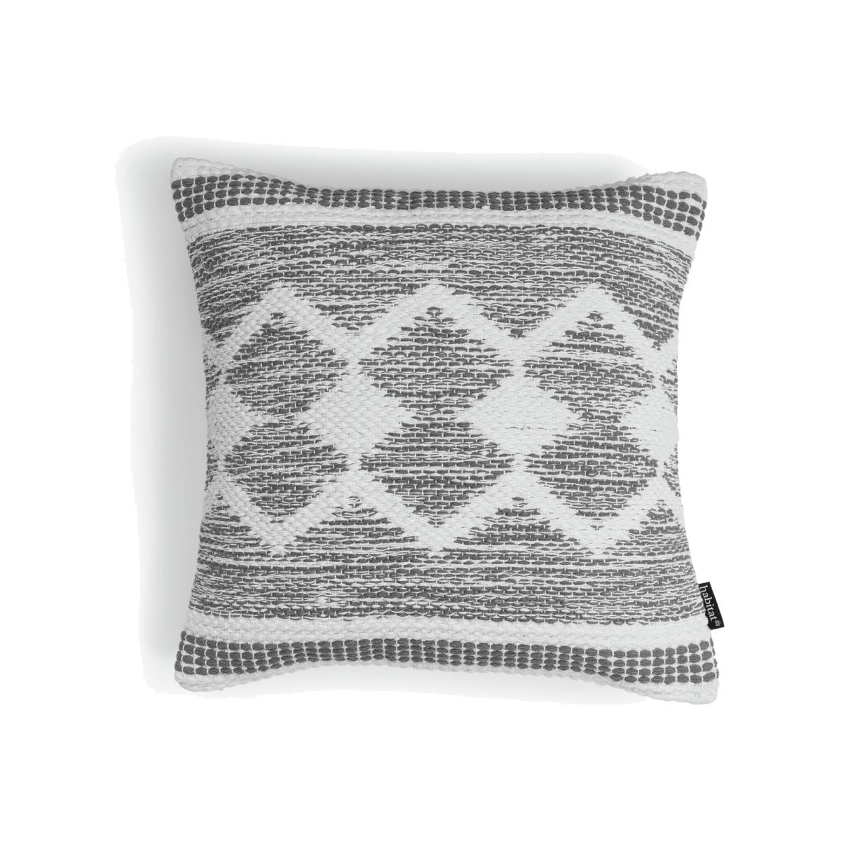 Habitat Sahara Geometric Cushion - Grey - 50x50cm – image 1