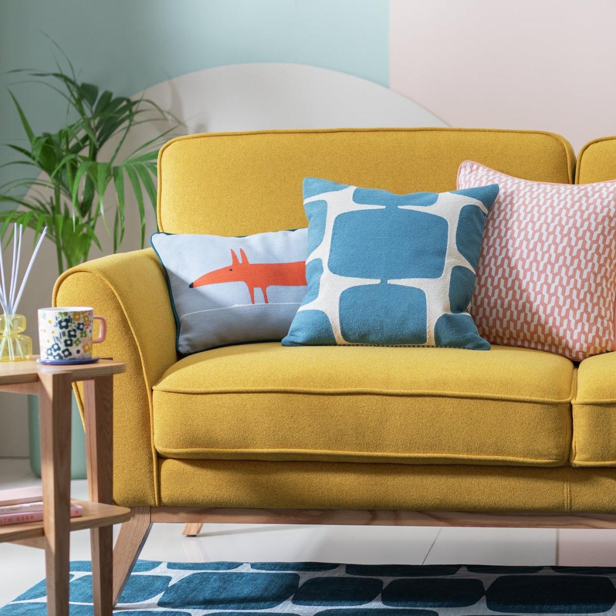 Habitat x Scion Lohko Cushion - Blue - 43x43cm – image 3