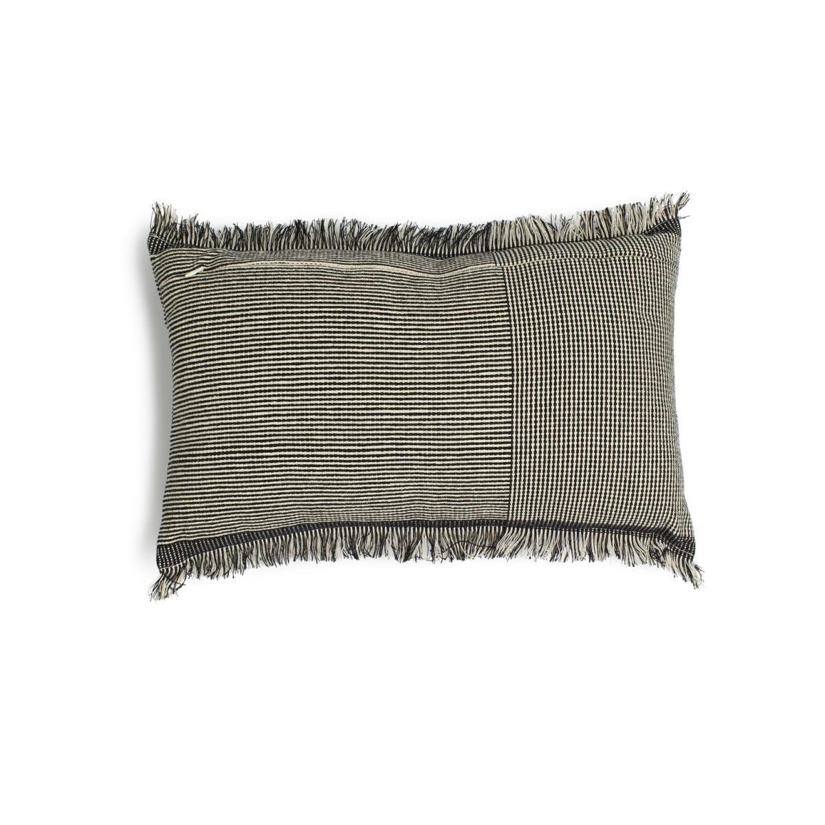Habitat Industrial Woven Cushion - Grey & Black - 50x30cm – image 4