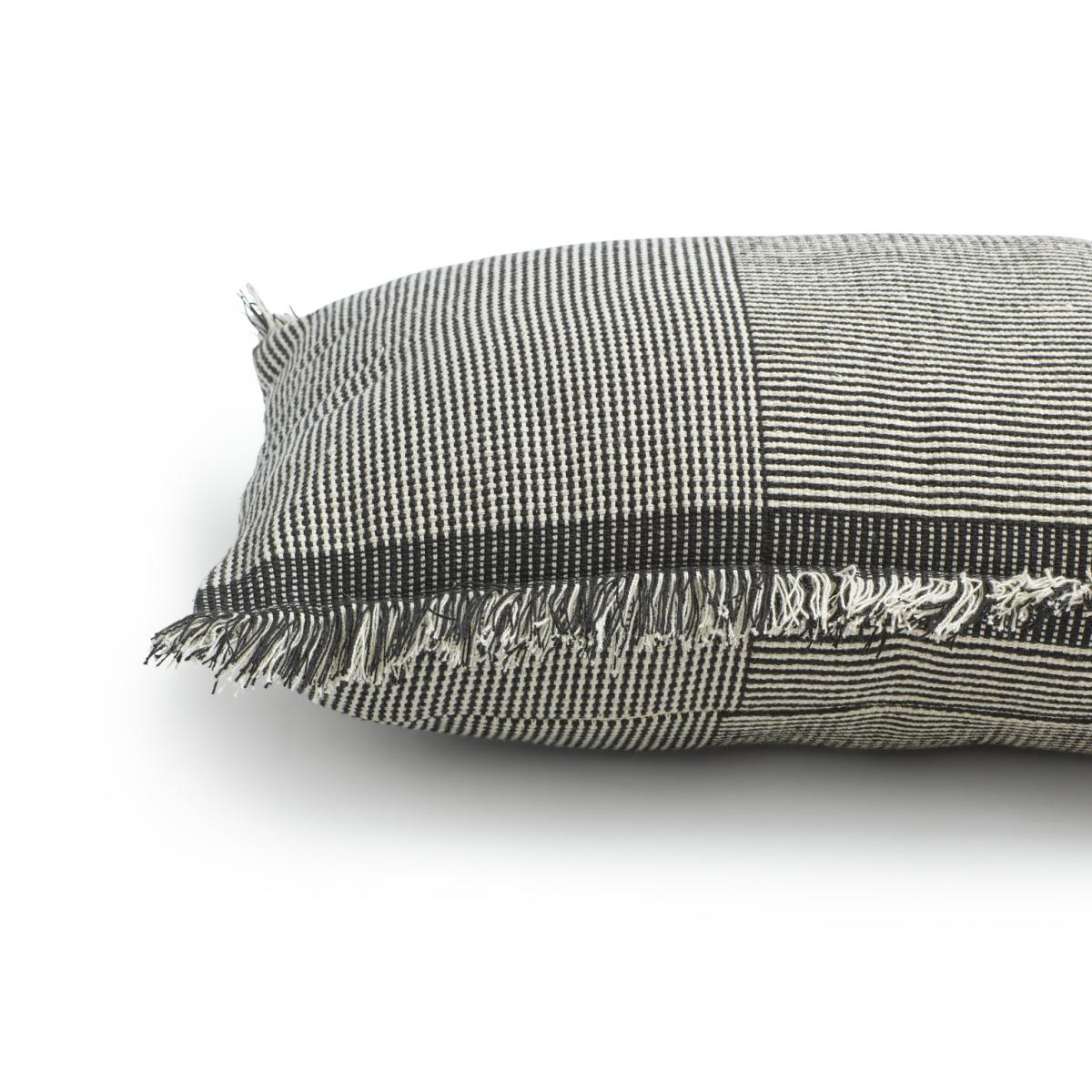 Habitat Industrial Woven Cushion - Grey & Black - 50x30cm – image 5
