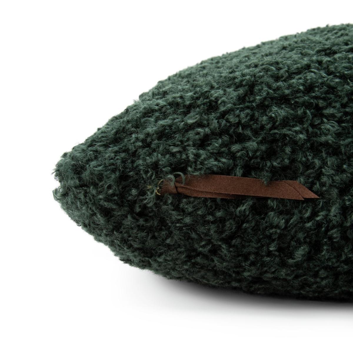 Habitat Faux Shearling Cushion - Green - 50X50cm – image 4