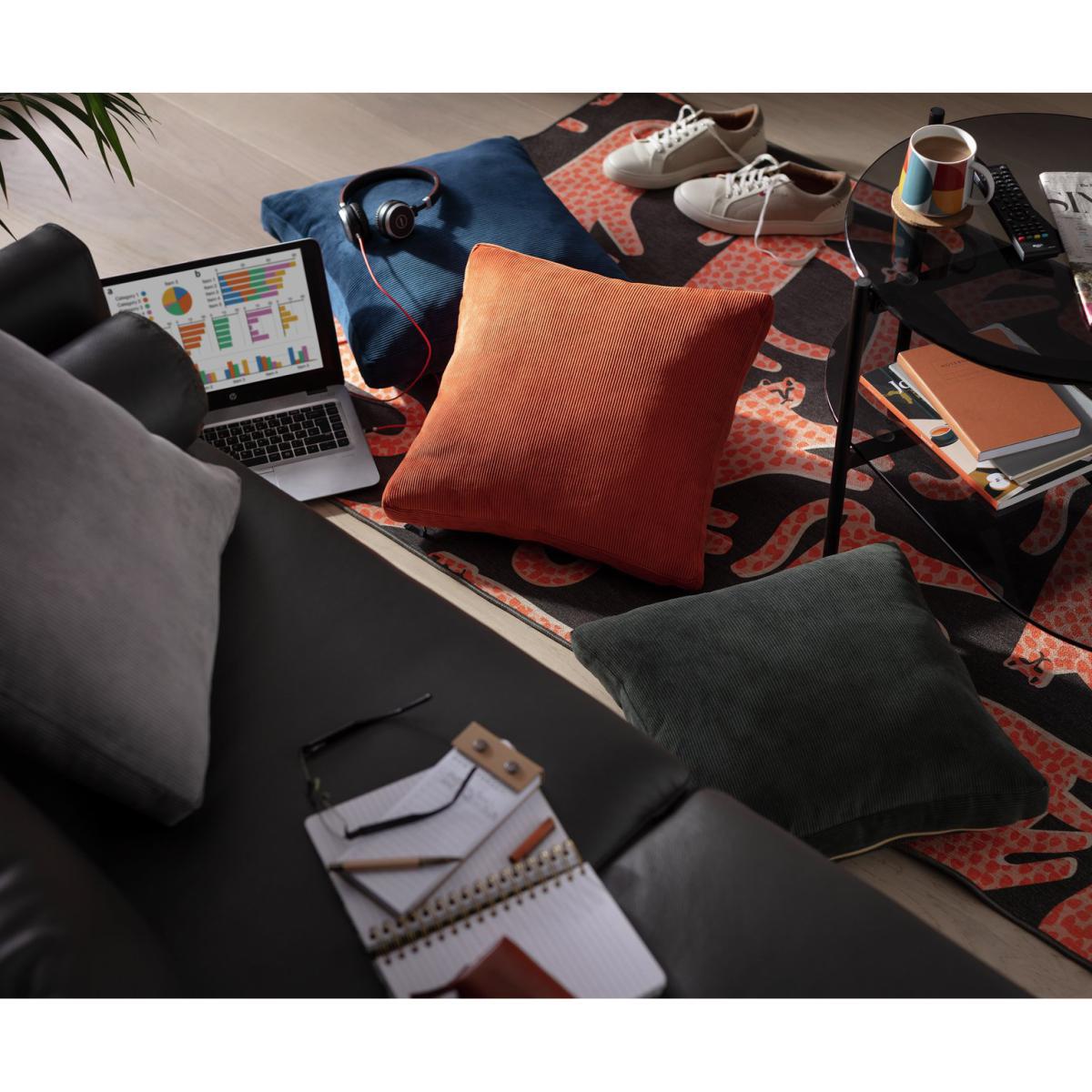 Habitat Cord Cushion - Grey - 50x50cm – image 2