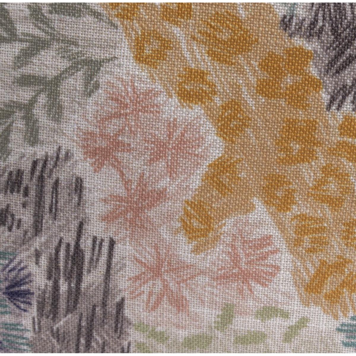 Habitat Floral Meadow Printed Cushion -Multicoloured-43x43cm – image 2