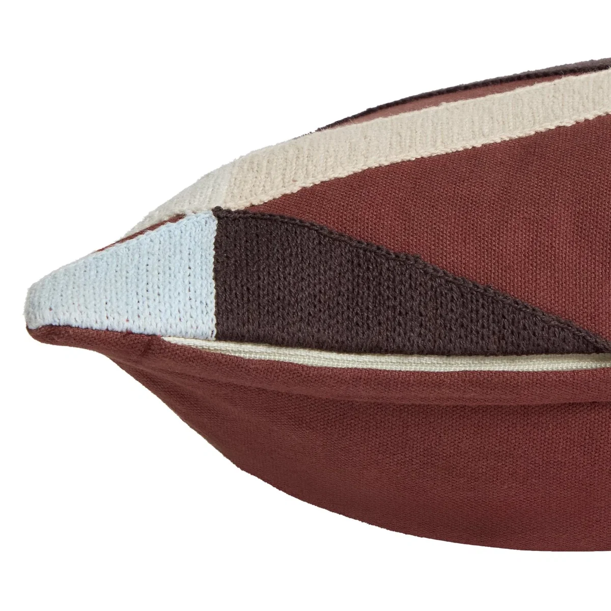 Habitat Crewel Diamond Pattern Cushion Brown - 50x30cm – image 4