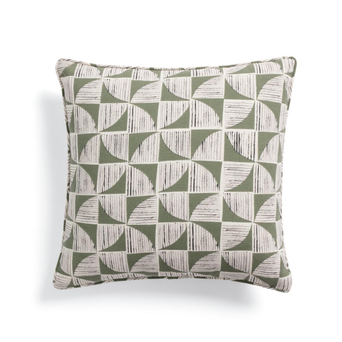 Habitat Cabin Geo Printed Cushion Cover Olive - 43x43cm – image 3