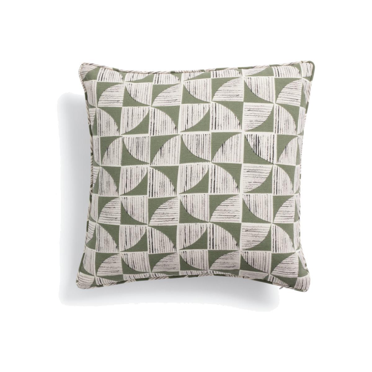 Habitat Cabin Geo Printed Cushion Cover Olive - 43x43cm – image 1