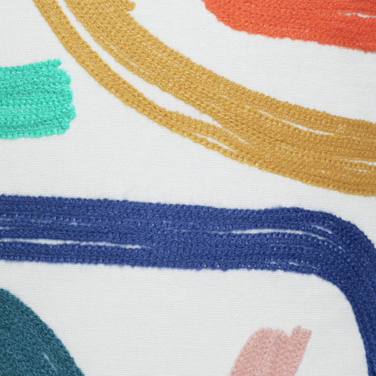 Habitat Studio Embroidered Squiggle Cushion Multi - 58x30cm – image 5