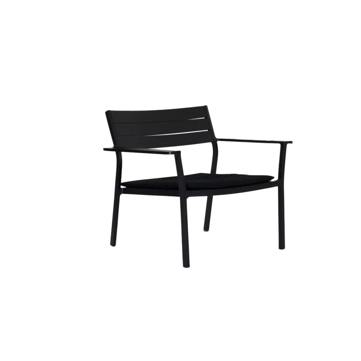Case Eos Garden Lounge Chair Cushion Black - Heal's UK Outdoor Furniture – image 2