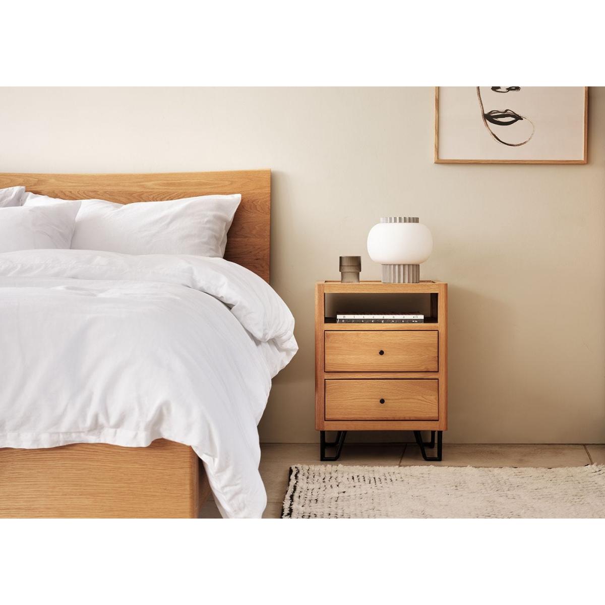 Heal's Organic Cotton Sateen White Duvet Cover Super King - Heal's UK Bedroom Furniture – image 3