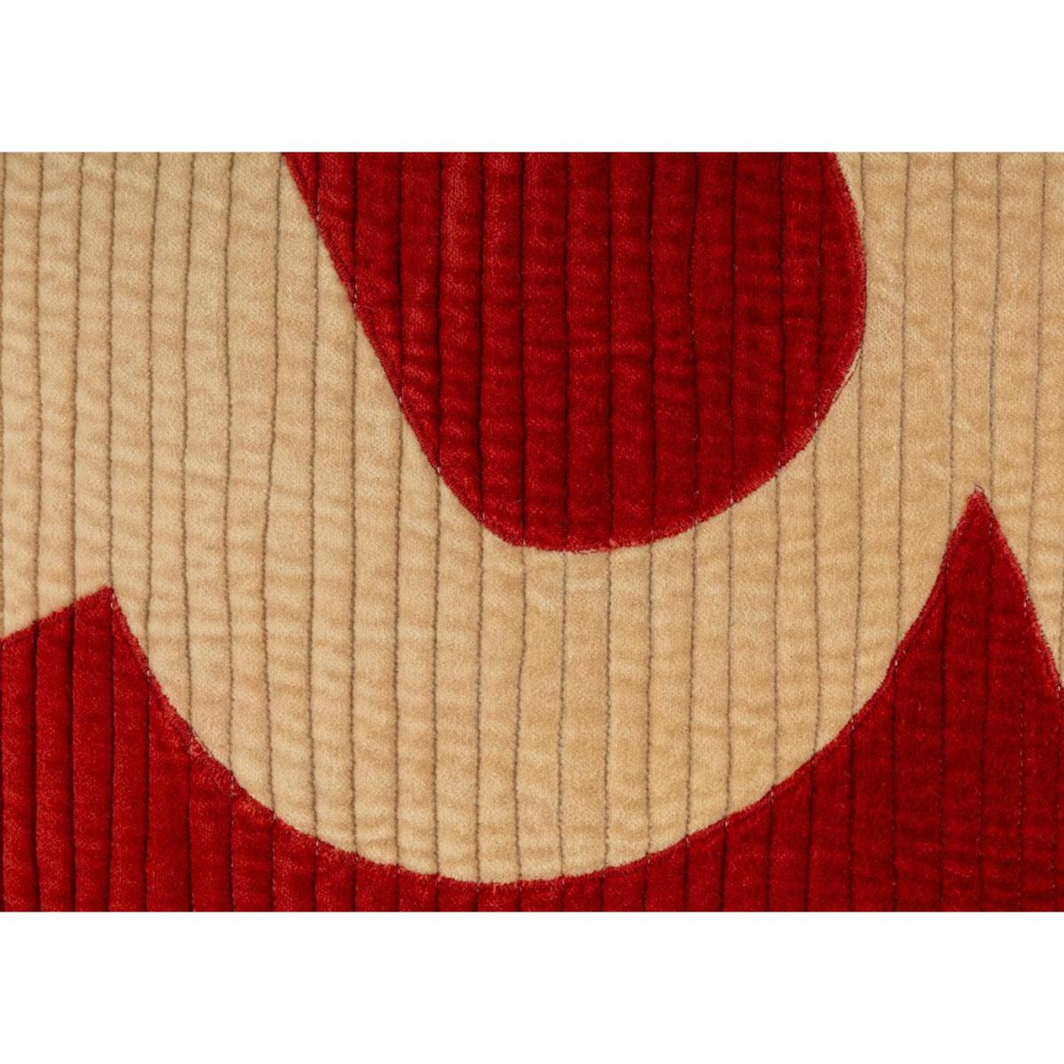 Heal's 59 Cushion Red & Cream 45 x 45cm – image 2