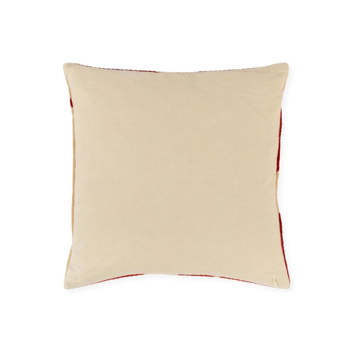 Heal's 59 Cushion Red & Cream 45 x 45cm – image 3