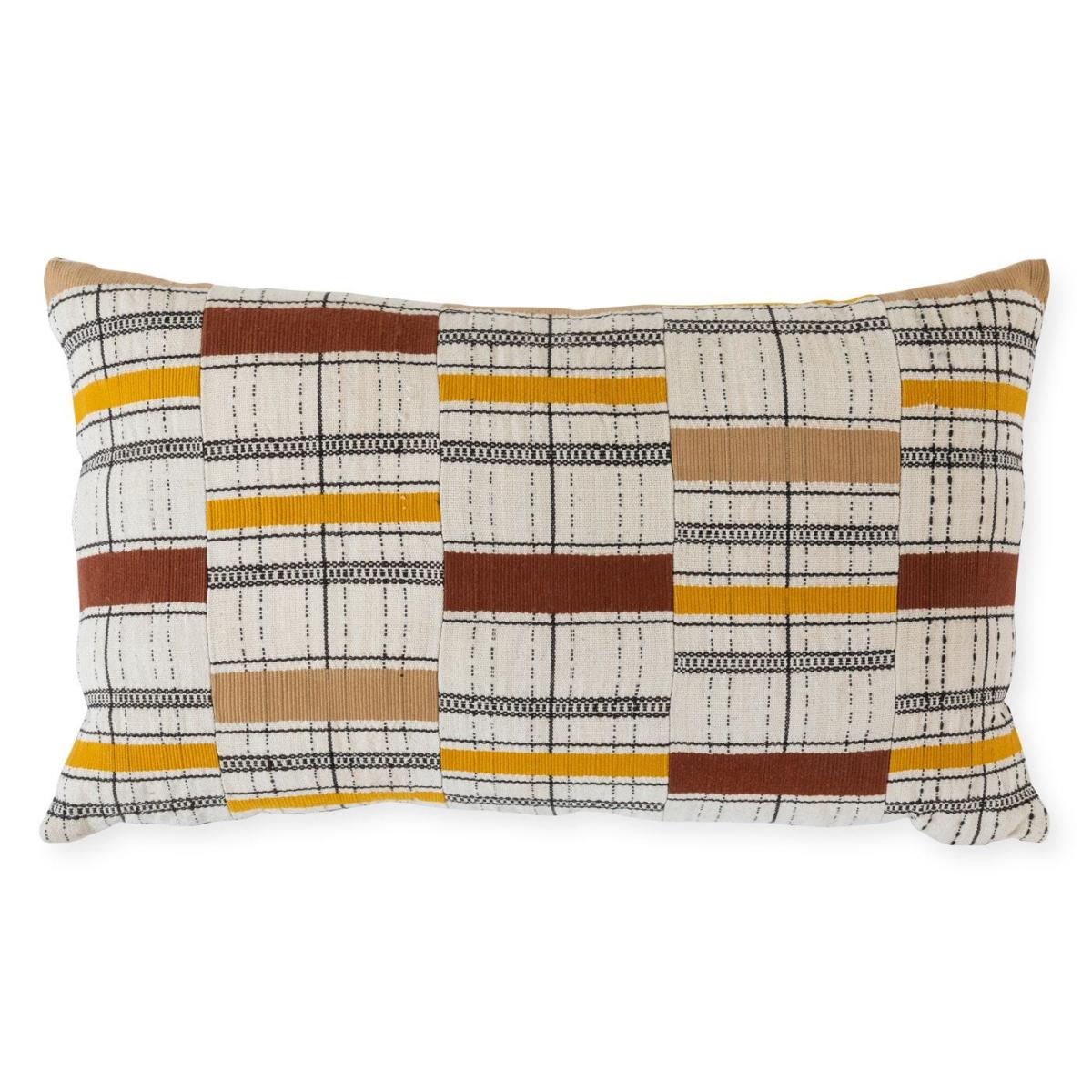 Heal's + Golden Editions Kente Cushion Brick 42 x 42cm – image 6