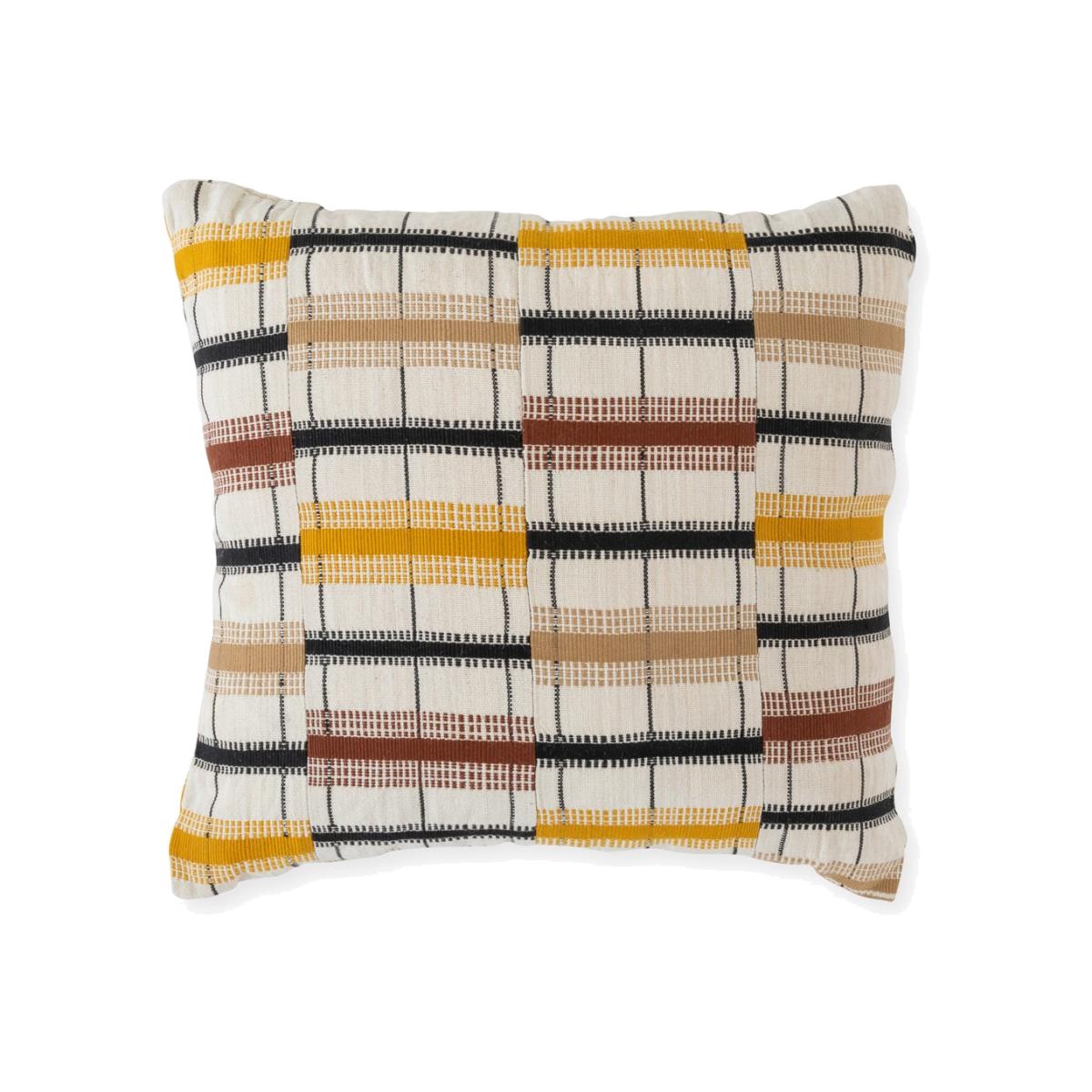 Heal's + Golden Editions Kente Cushion Brick 42 x 42cm – image 1