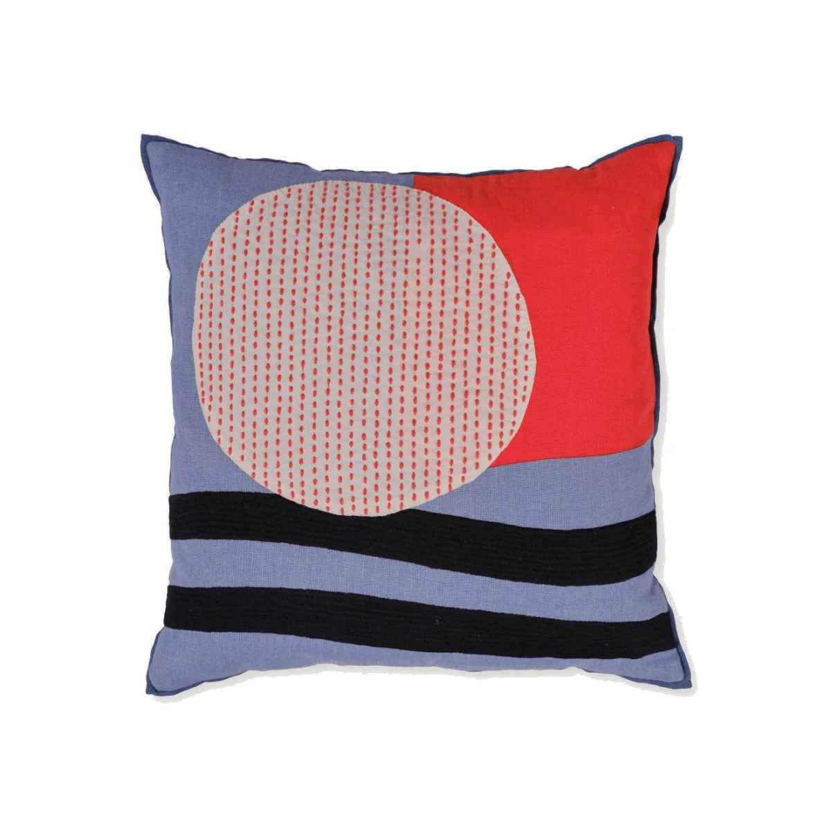 Heal's + LF Markey Heal's + L.F.Markey Cushion Blue & Orange – image 1