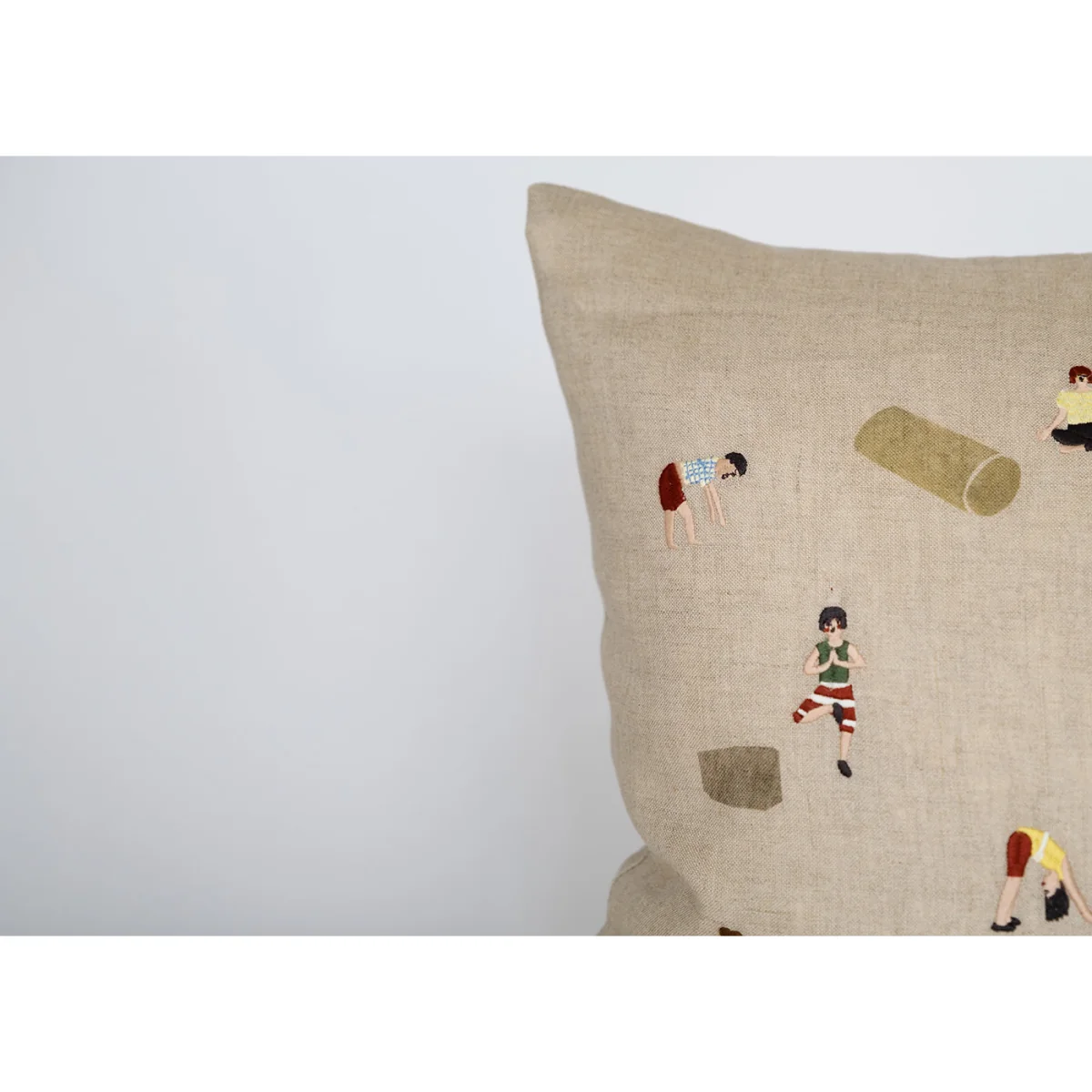 Heal's Yoga Embroidered Cushion 45 x 45cm – image 2