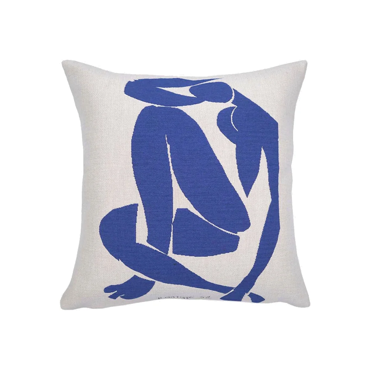 Jules Pansu Matisse Blue Nude Cushion 45 x 45cm