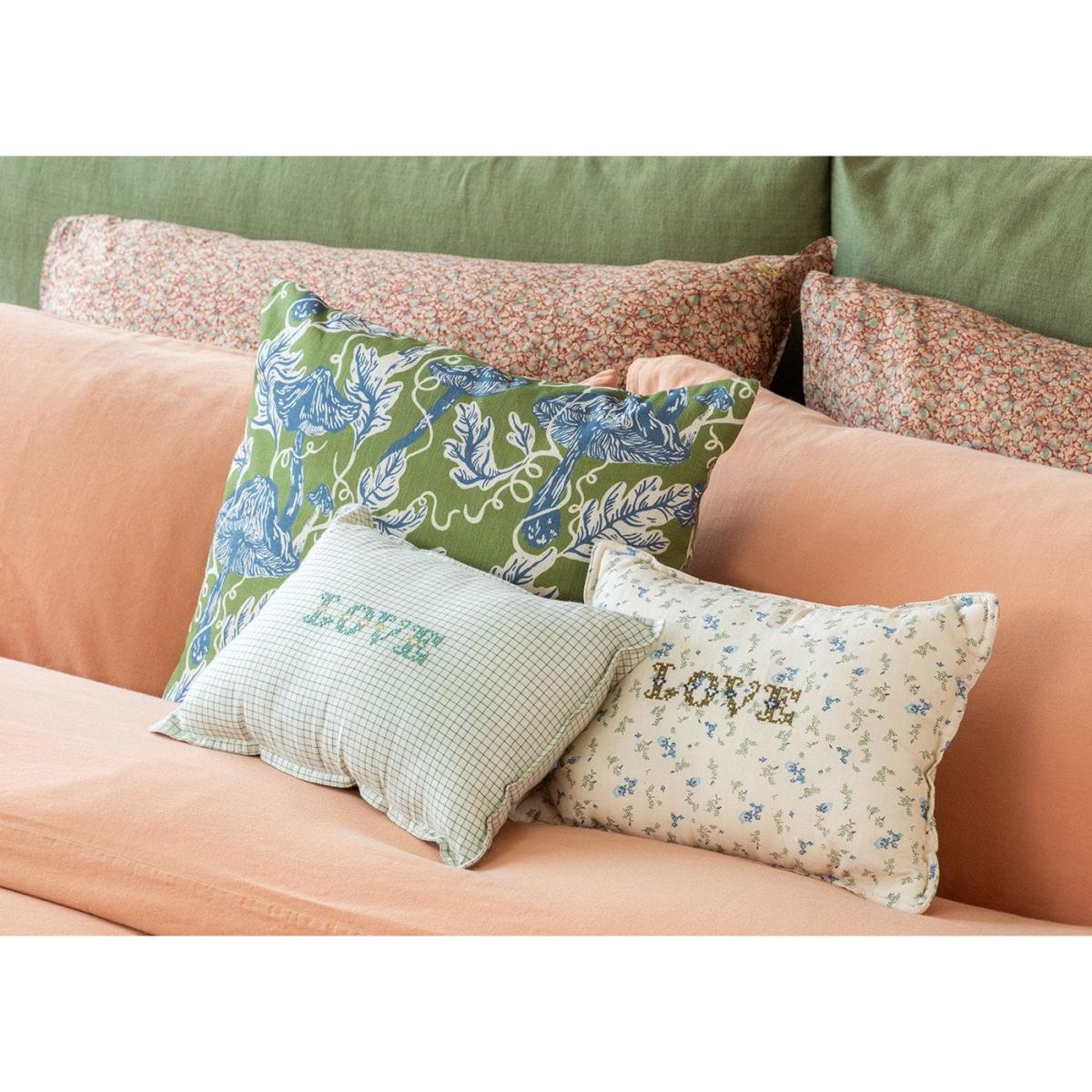 Heal's + Lucy Silvester Lucy Silvester Mushroom Print Cushion 43 x 43cm – image 2
