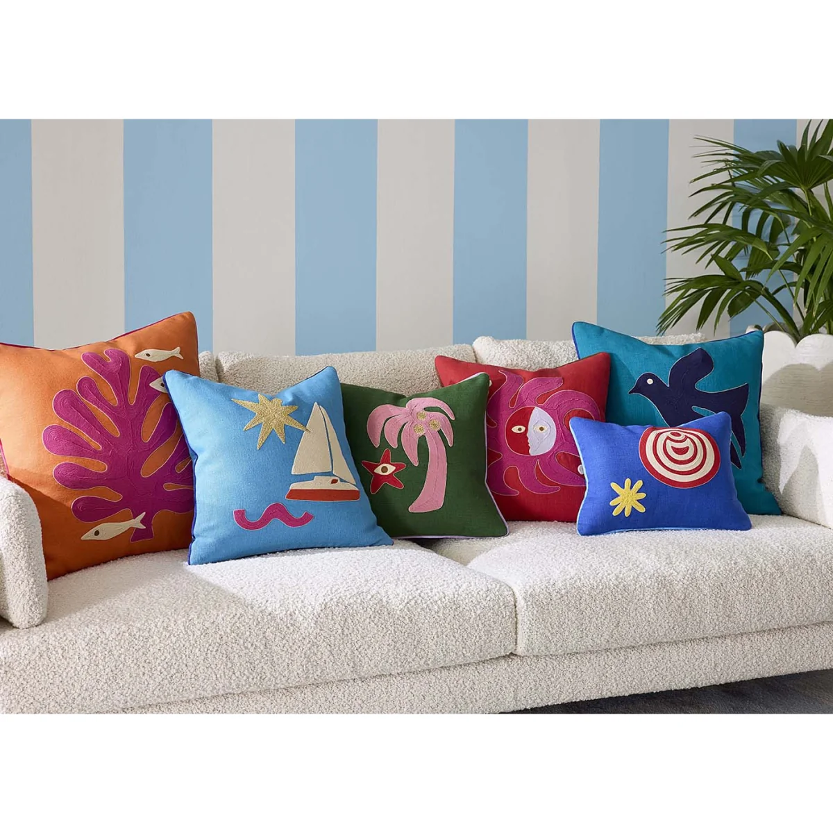 Jonathan Adler Playa Sun Cushion – image 3
