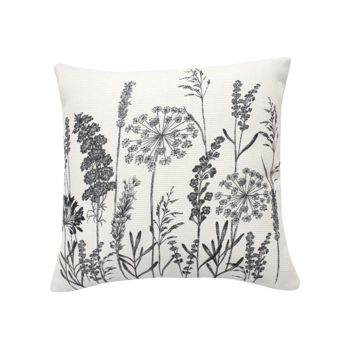 Floral Outdoor Cushion - Cream – image 1