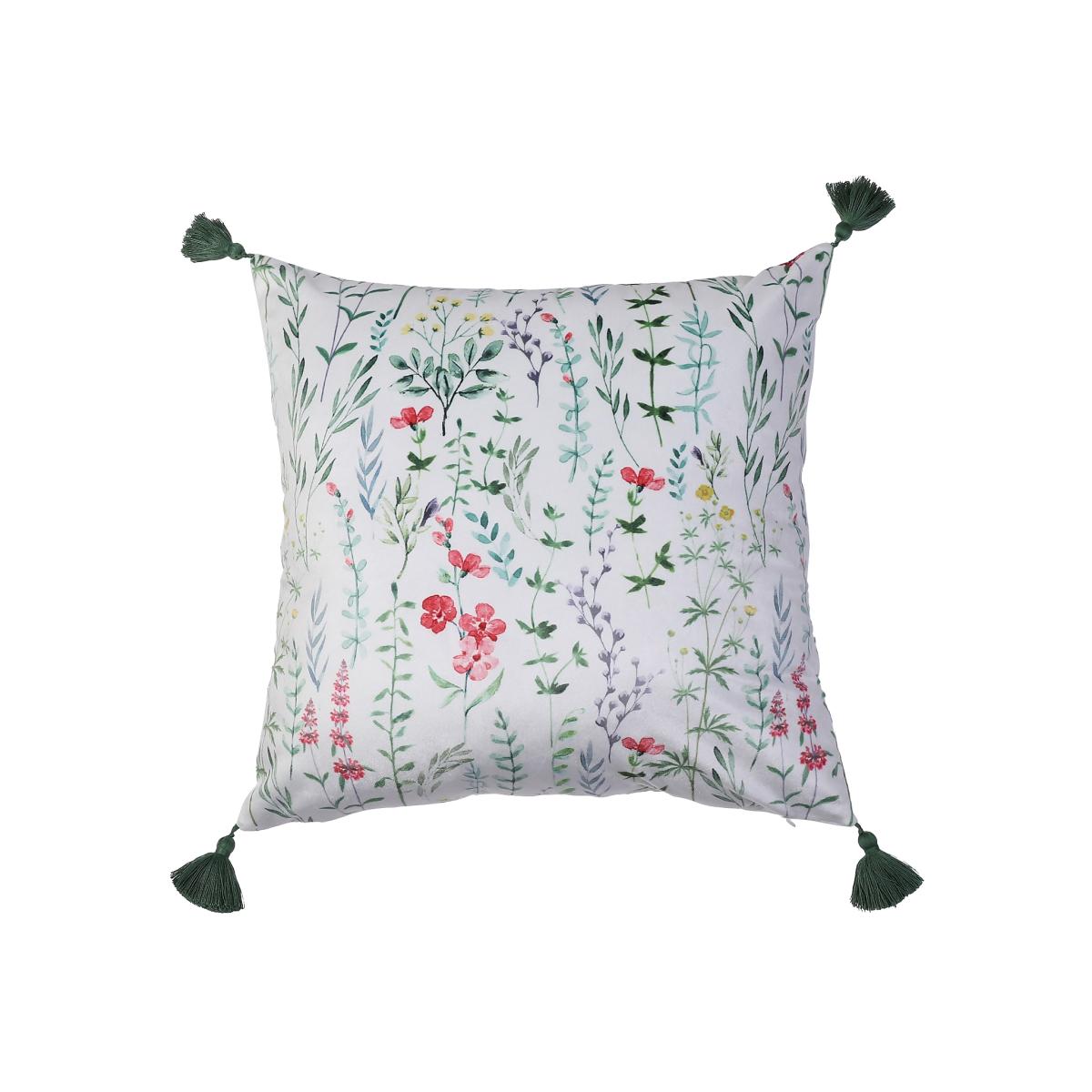 Disty Printed Floral Cushion - Sage – image 1