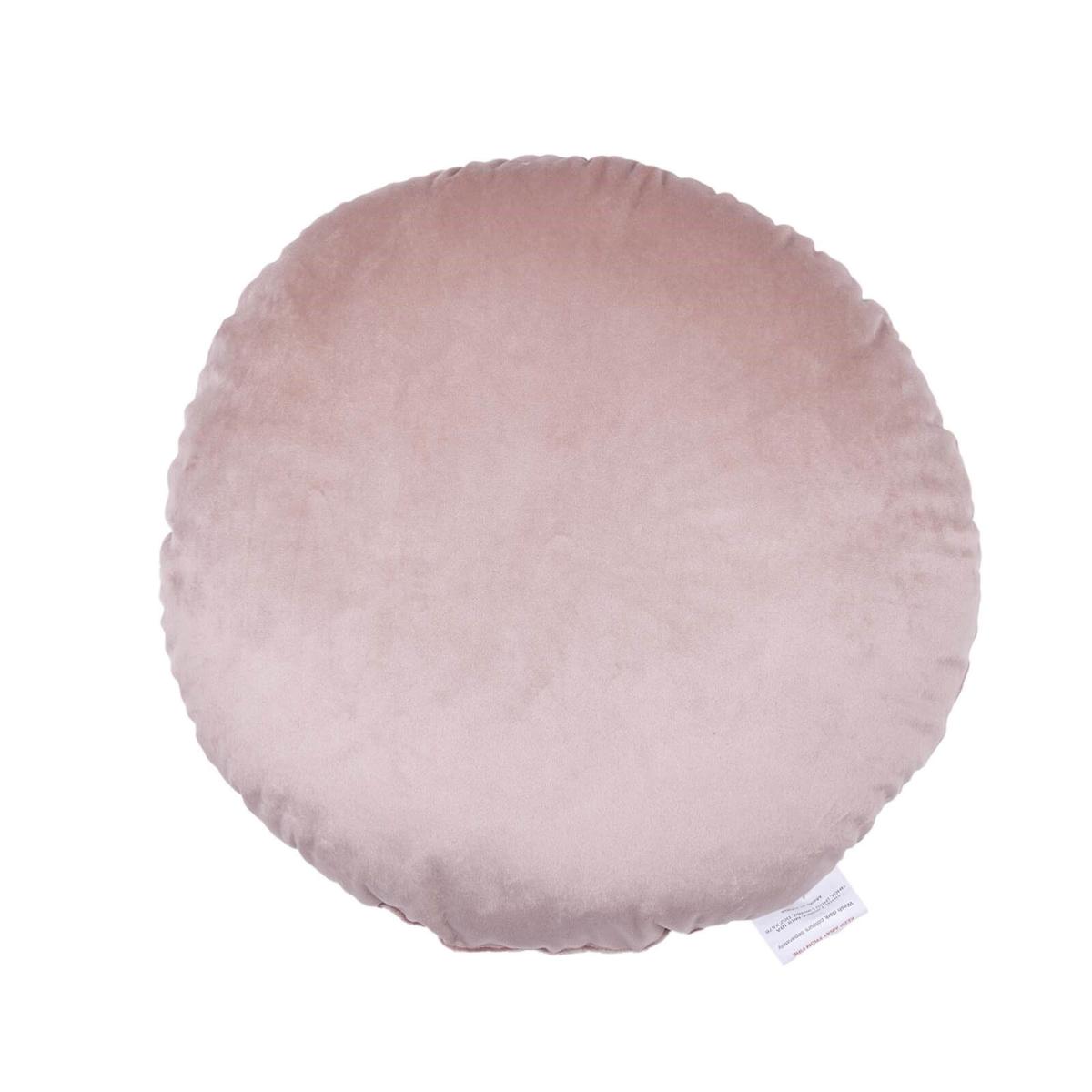 Round Velvet Cushion - Blush - 45cm – image 6