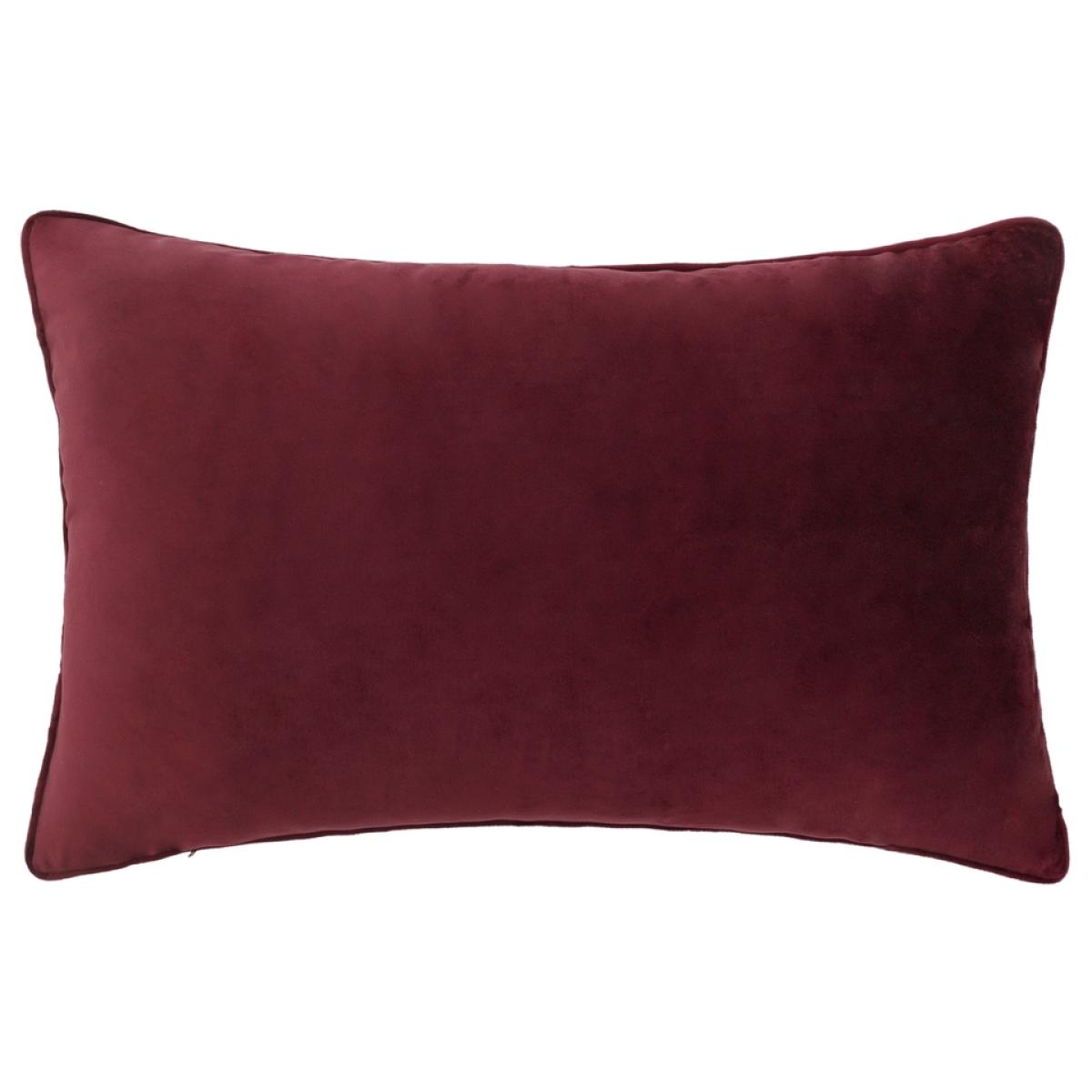 Velvet Embroidered Cushion - Blue - 40x60cm – image 3