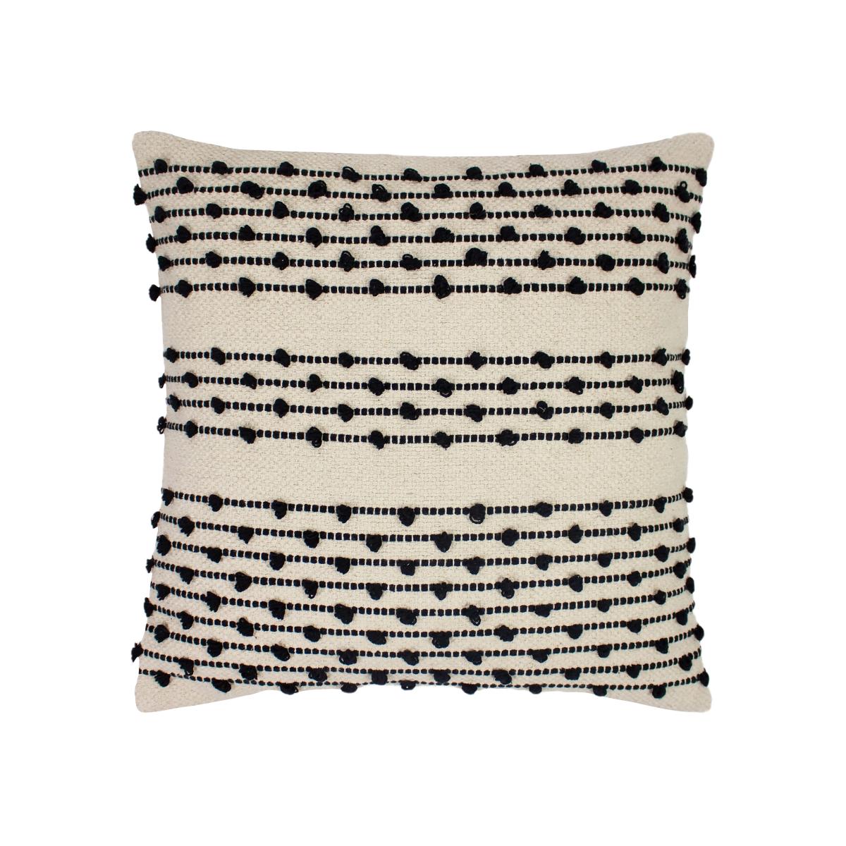 Cotton Line Knotted Cushion - 45x45cm – image 1