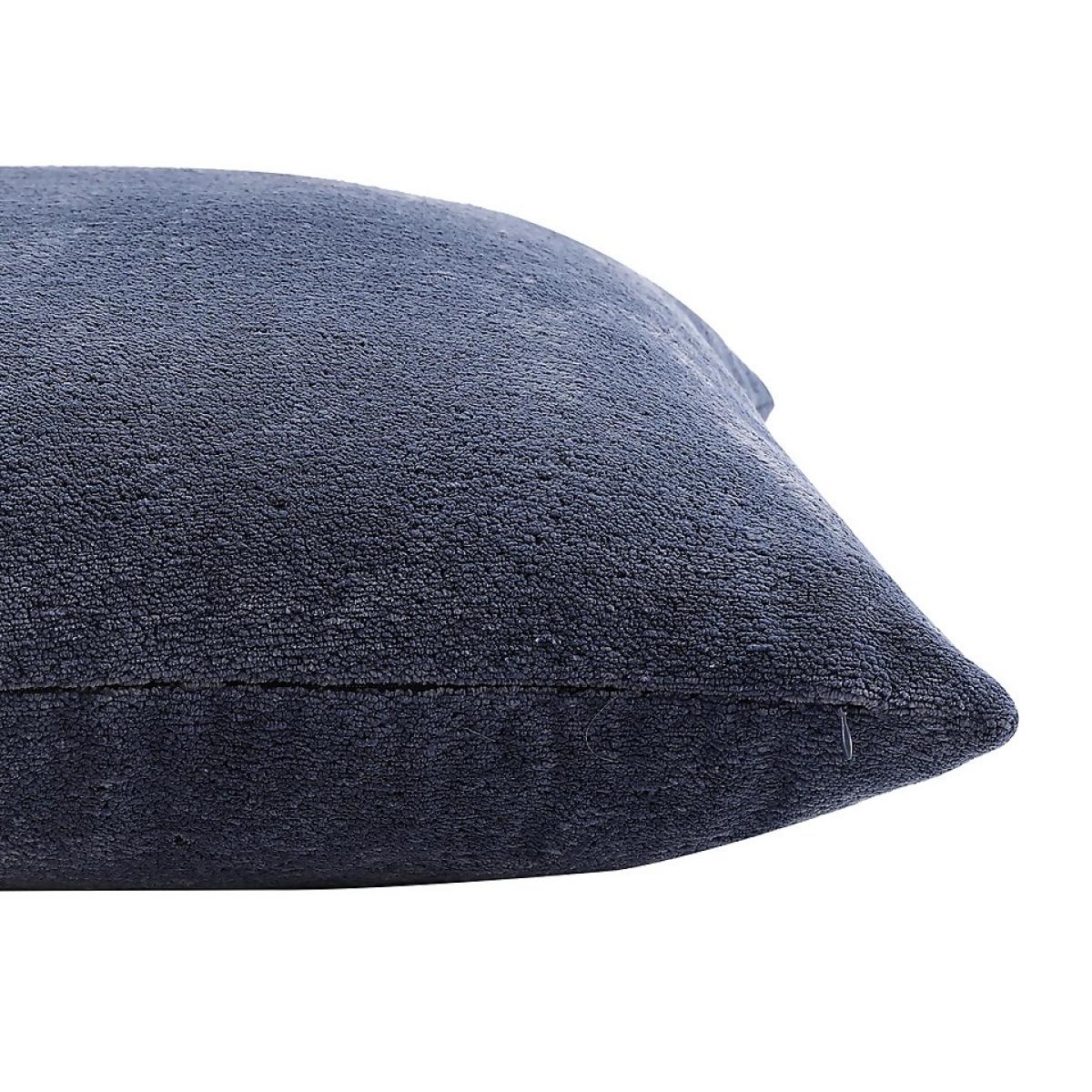 Large Chenille Cushion - 58x58cm - Navy – image 3