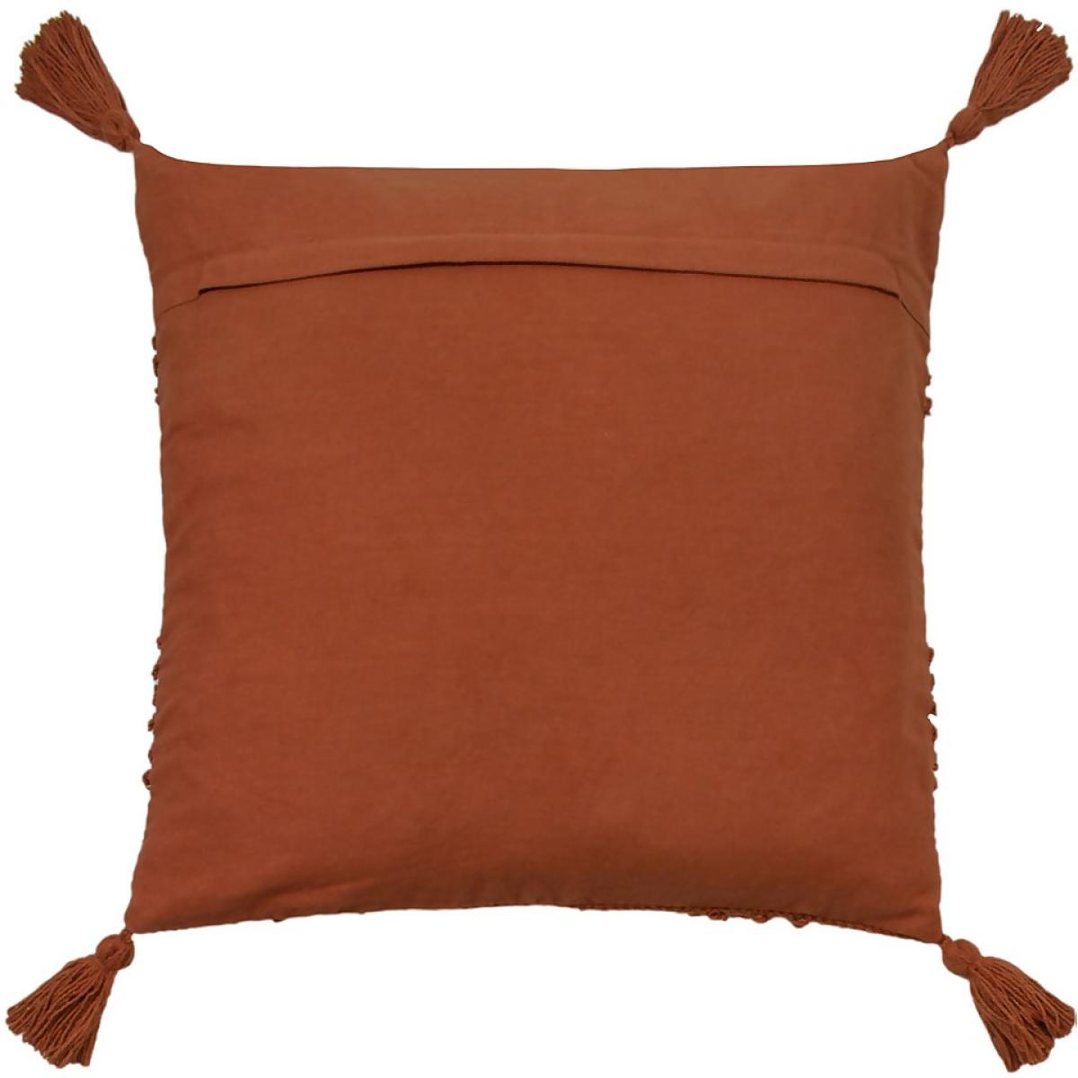 Knot Tassle Cushion - 45x45cm - Teracotta – image 3