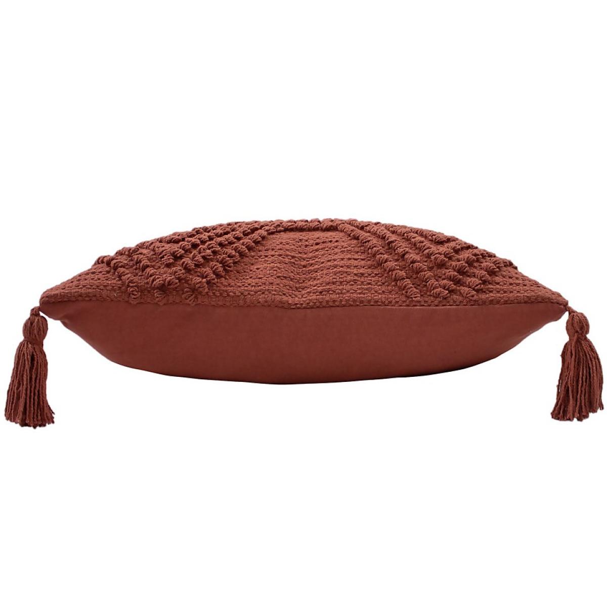 Knot Tassle Cushion - 45x45cm - Teracotta – image 4