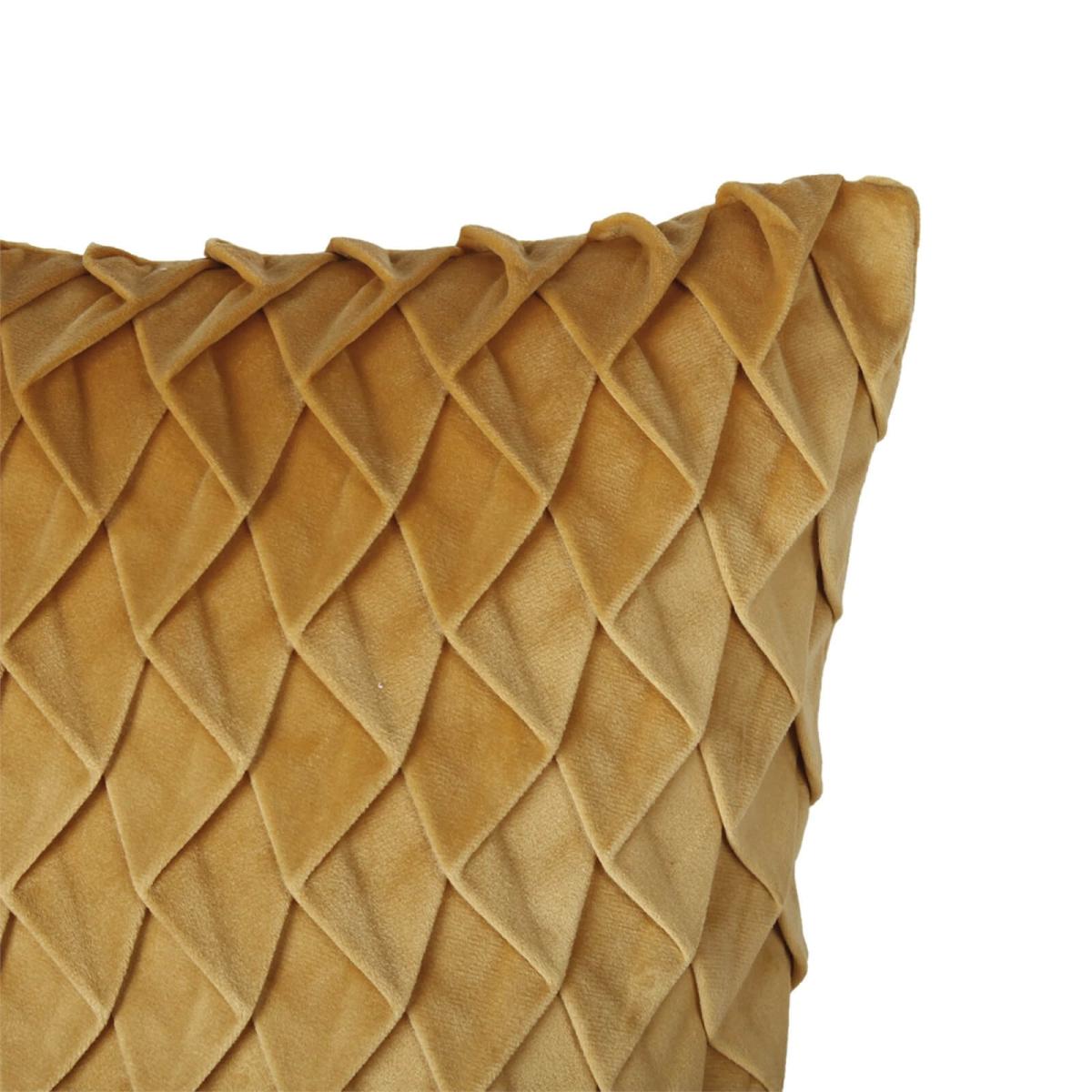 Velvet Pintuck Cushion - Honey – image 4
