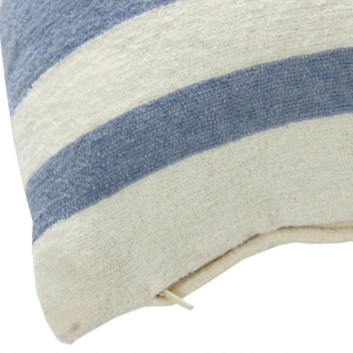 Chenille Cushion - Stripe Slate - 30x50cm – image 3