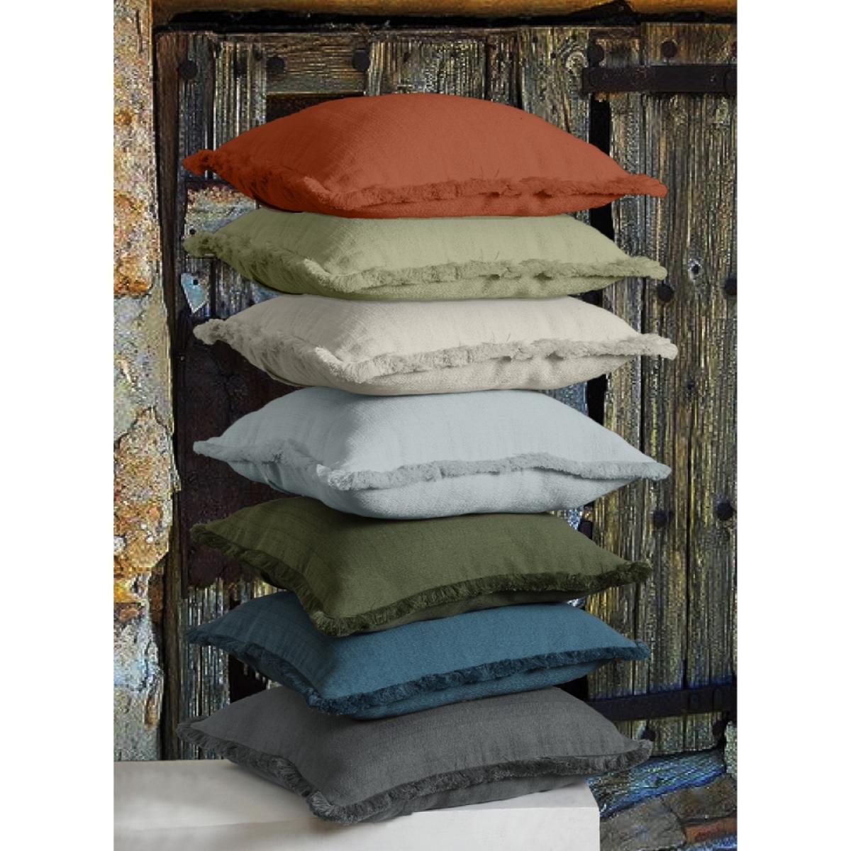 Woven Stonewashed Cushion - Natural – image 7