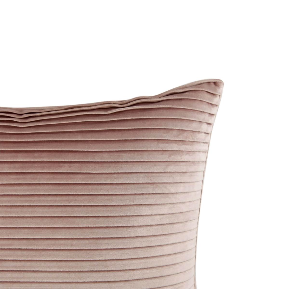 Folded Velvet Cushion - Blush – image 4