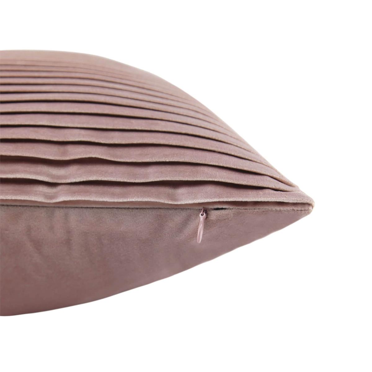 Folded Velvet Cushion - Blush – image 5