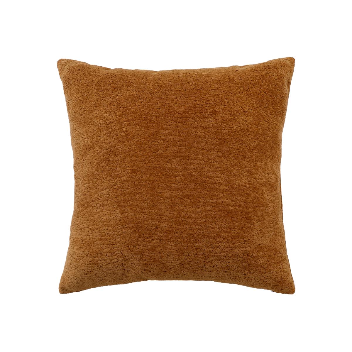 Large Chenille Cushion - 58x58cm - Ochre – image 1