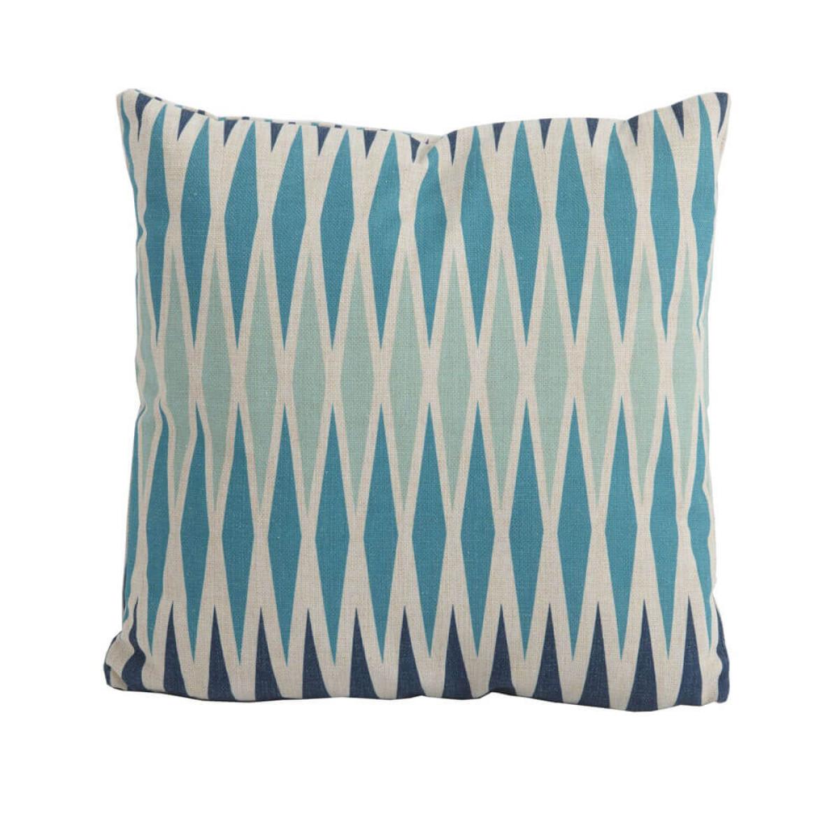 Bramblecrest Harlequin Blue Square Scatter Cushion – image 2