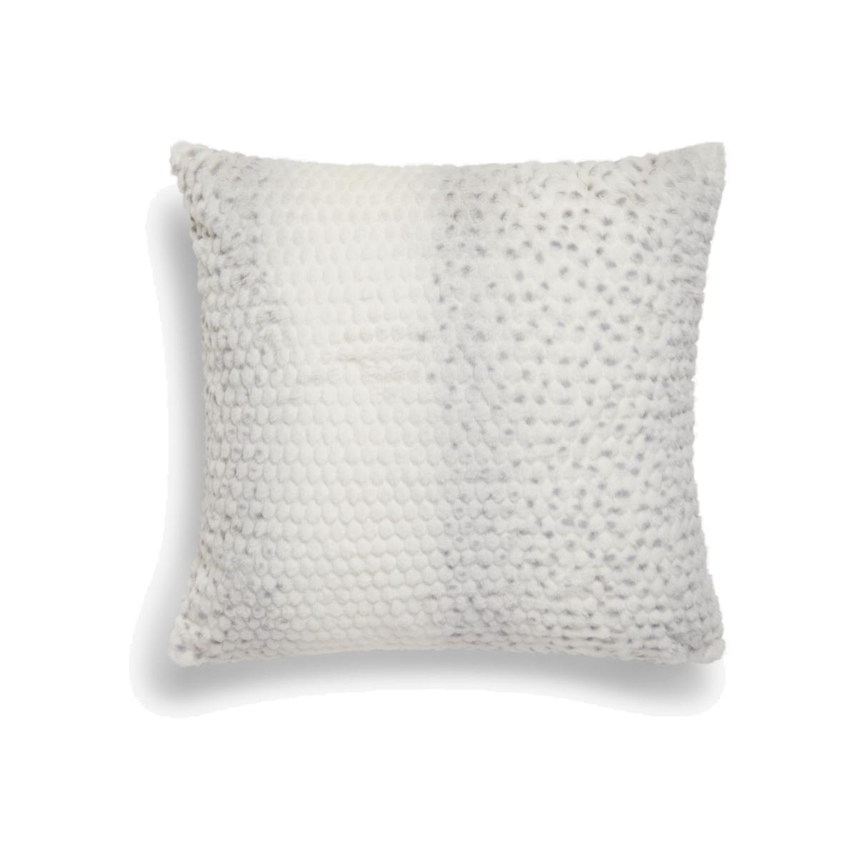 ANYDAY John Lewis & Partners Faux Snow Leopard Cushion, Natural – image 1