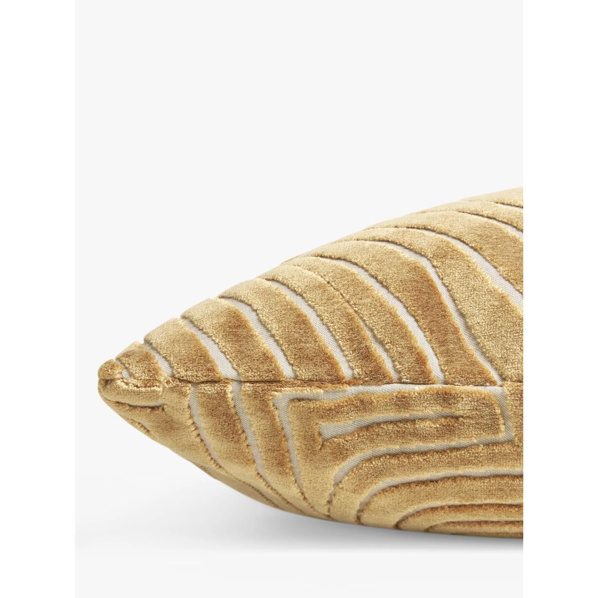 John Lewis Olbia Textured Velvet Cusion, Bronze – image 2