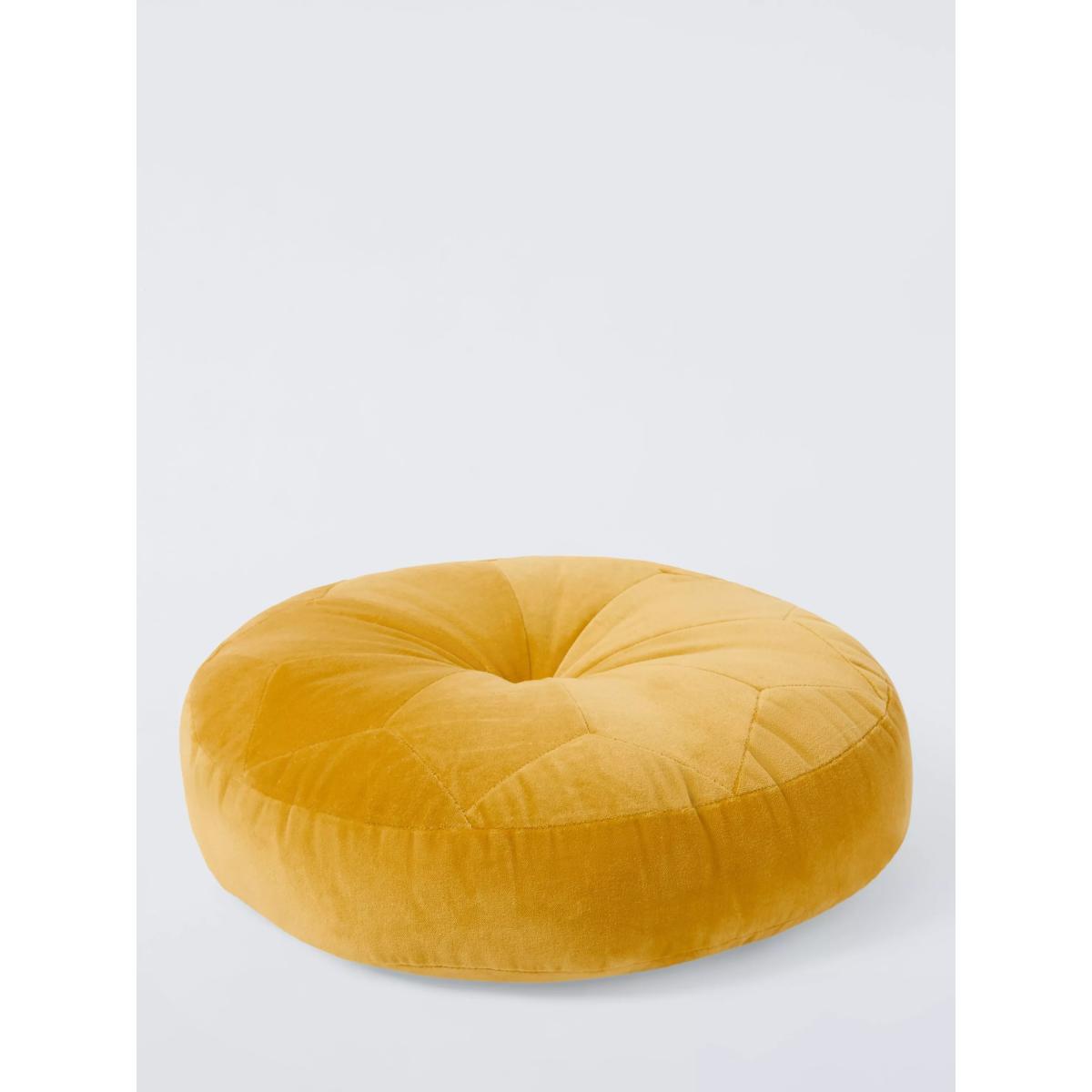 John Lewis Velvet Moroccan Round Cushion – image 3