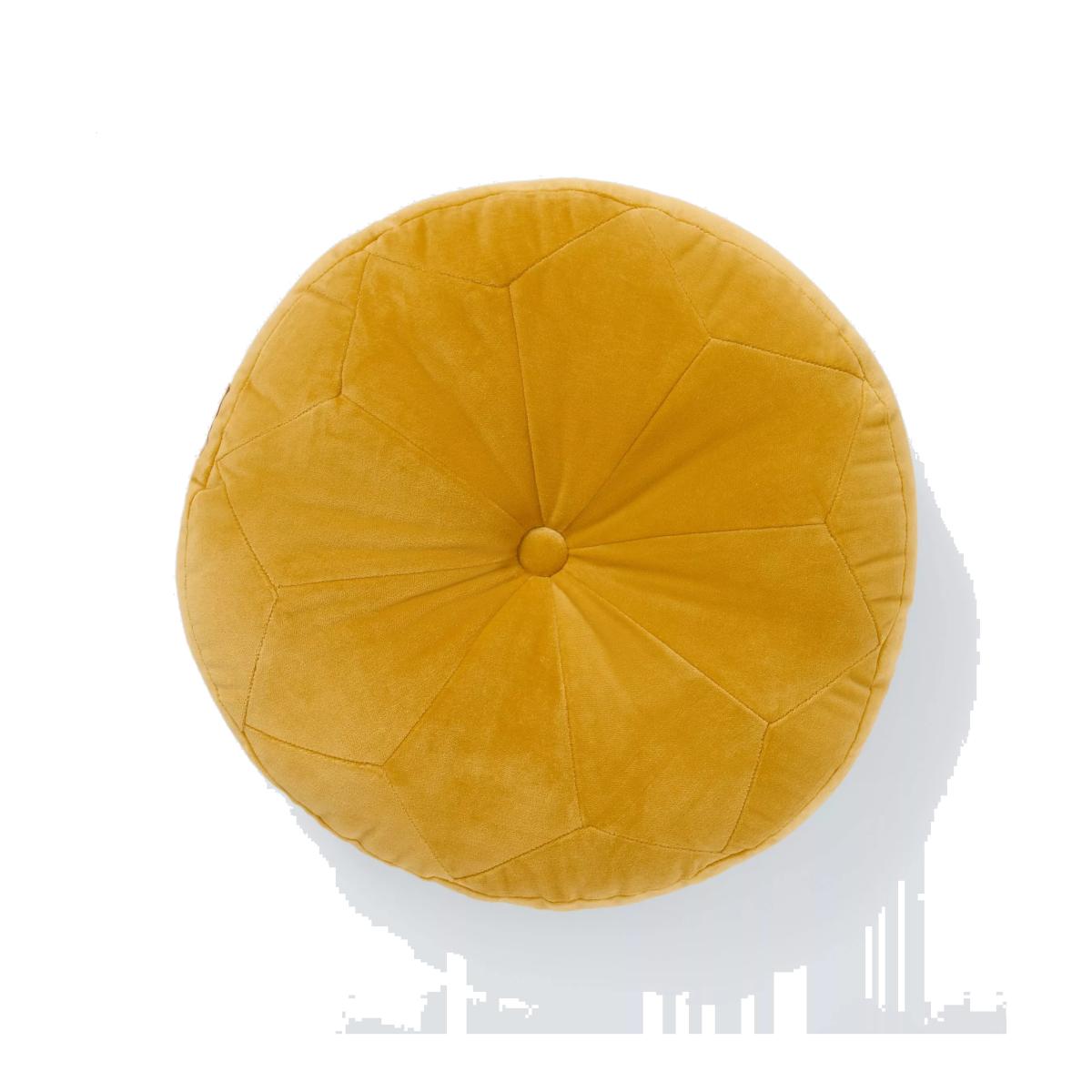 John Lewis Velvet Moroccan Round Cushion – image 1
