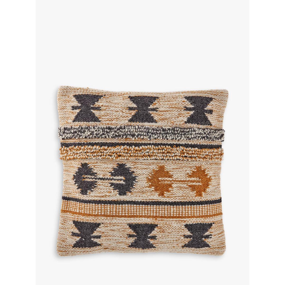 Nkuku Tussi Ami Cushion Cover, Mustard/Grey – image 2